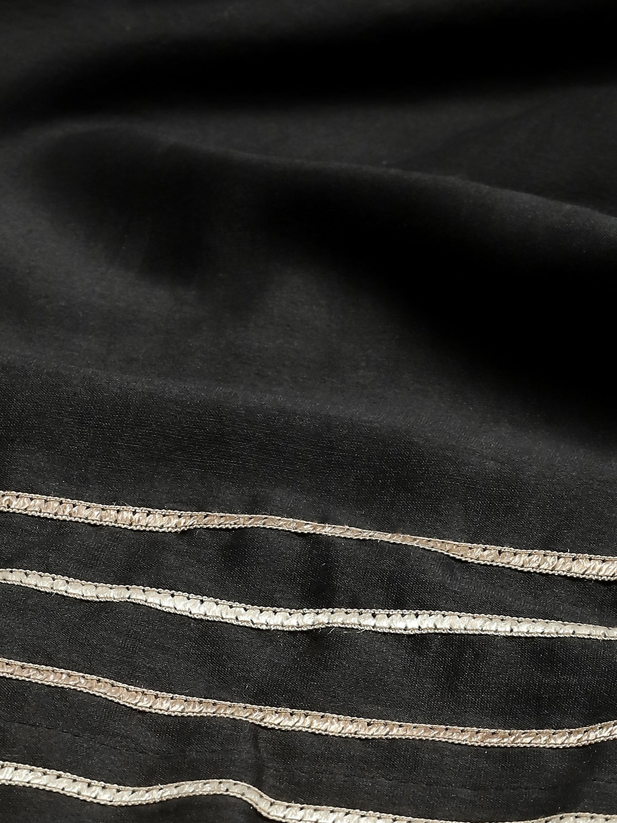 Tonal Lace Trim Trouser