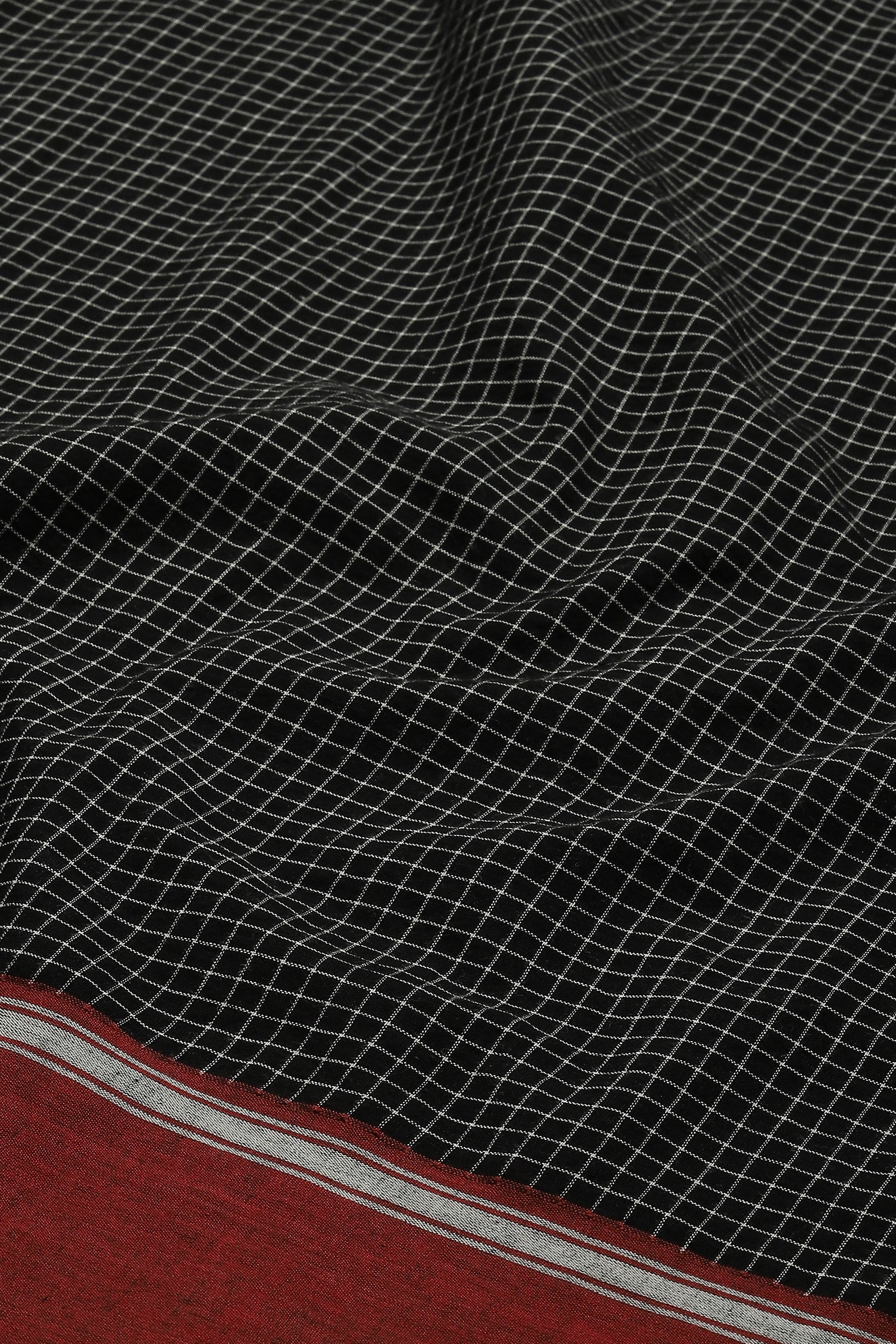 Chettinad Checks Red Border Shirt