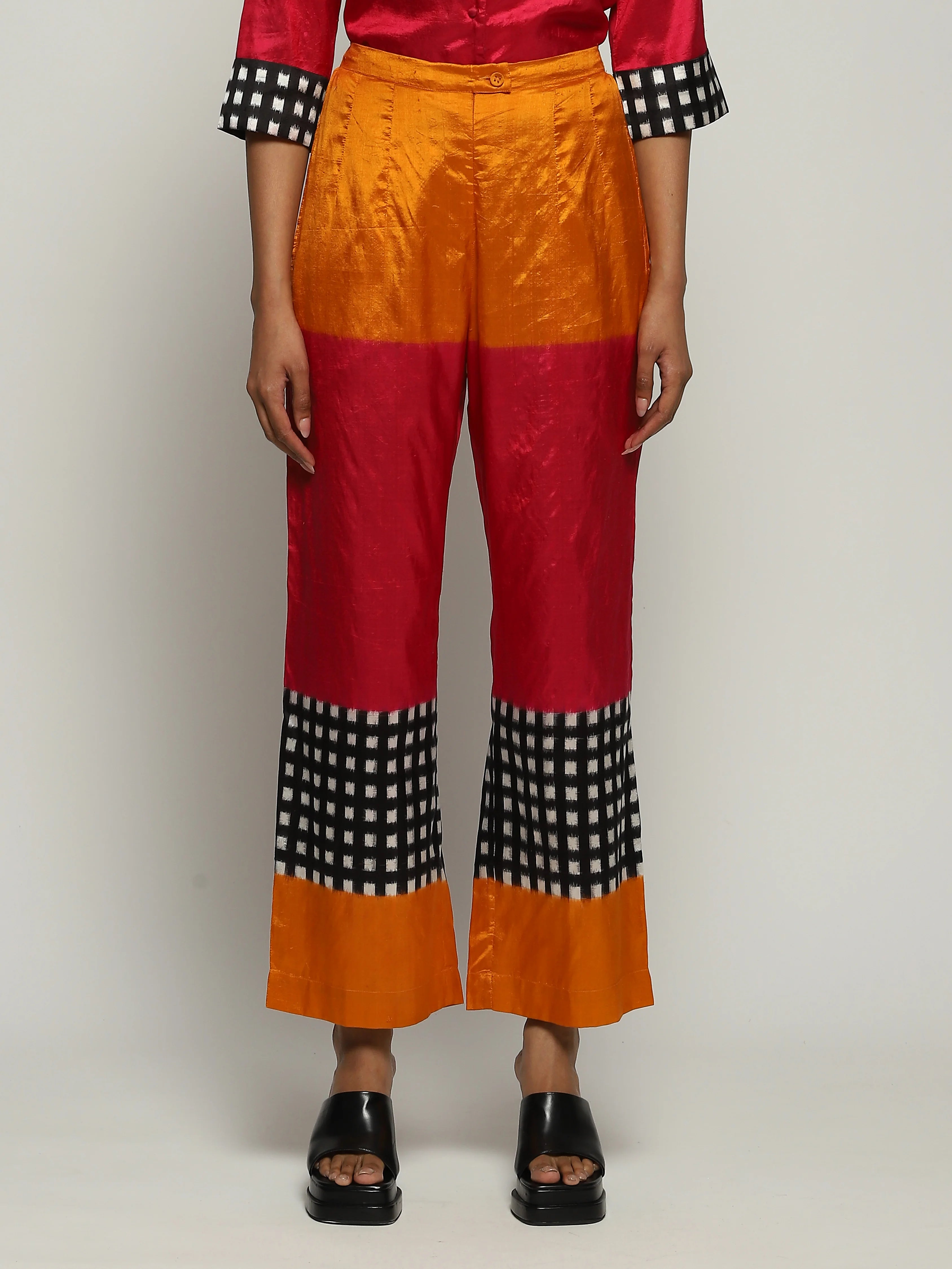 Multicolour Ikat Trouser