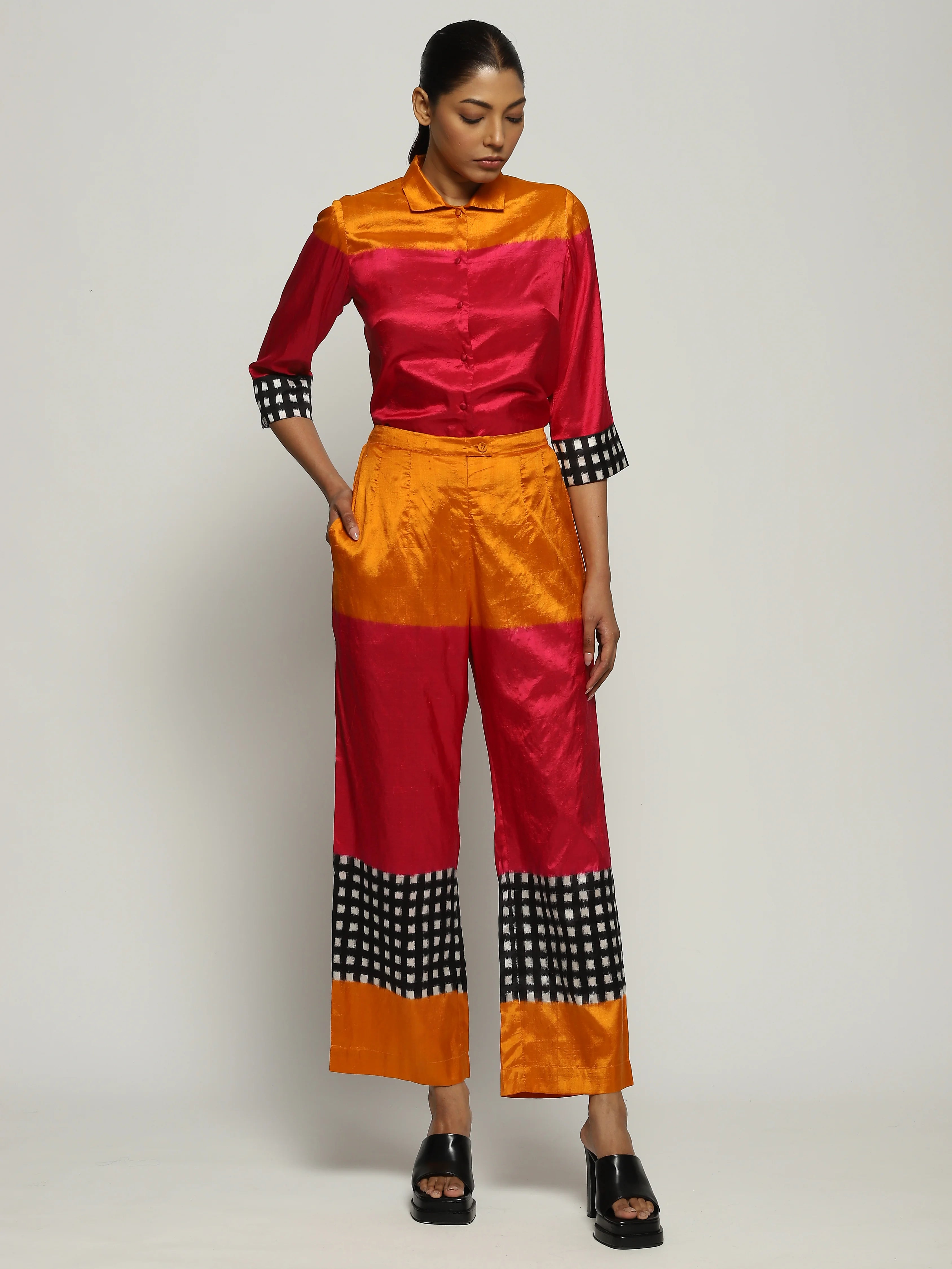Multicolour Ikat Trouser
