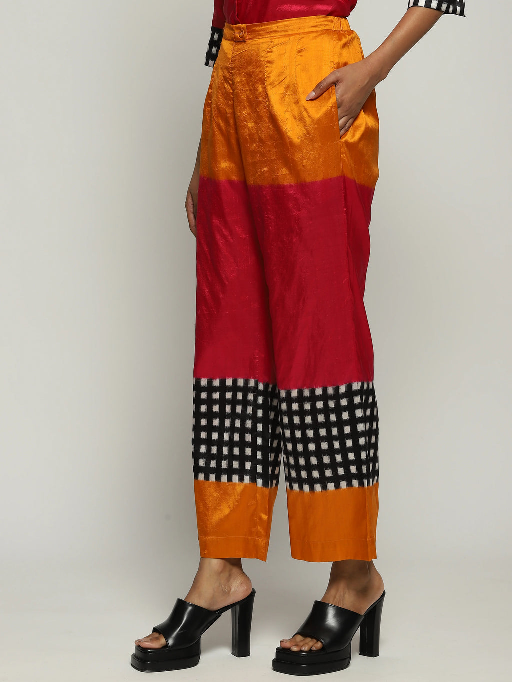 Multicolour Ikat Trouser