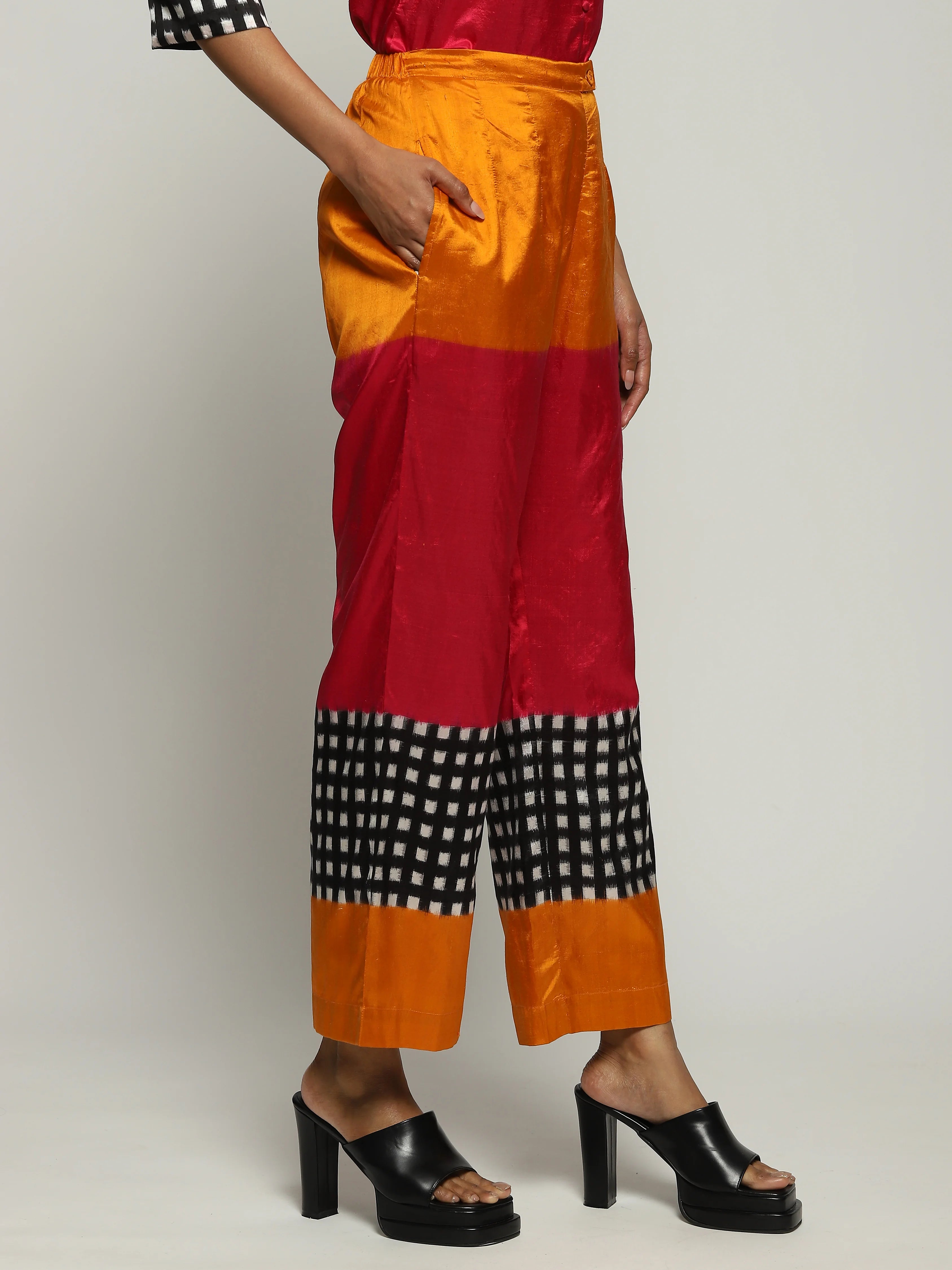 Multicolour Ikat Trouser