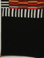 Print & Sequins Blocks Red Saree