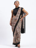 Handpainted Checks Sari