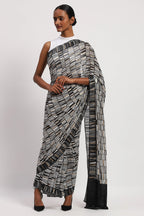 Broken Lines Sari