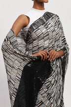 Broken Lines Sari