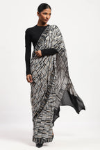 Broken Lines Sari