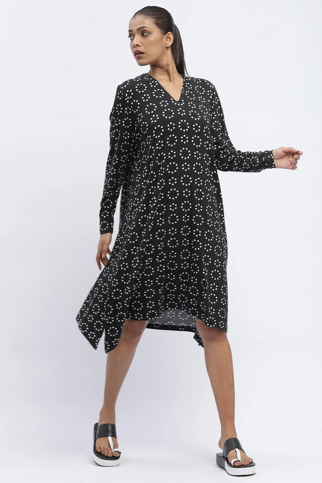 Ring Print Dress