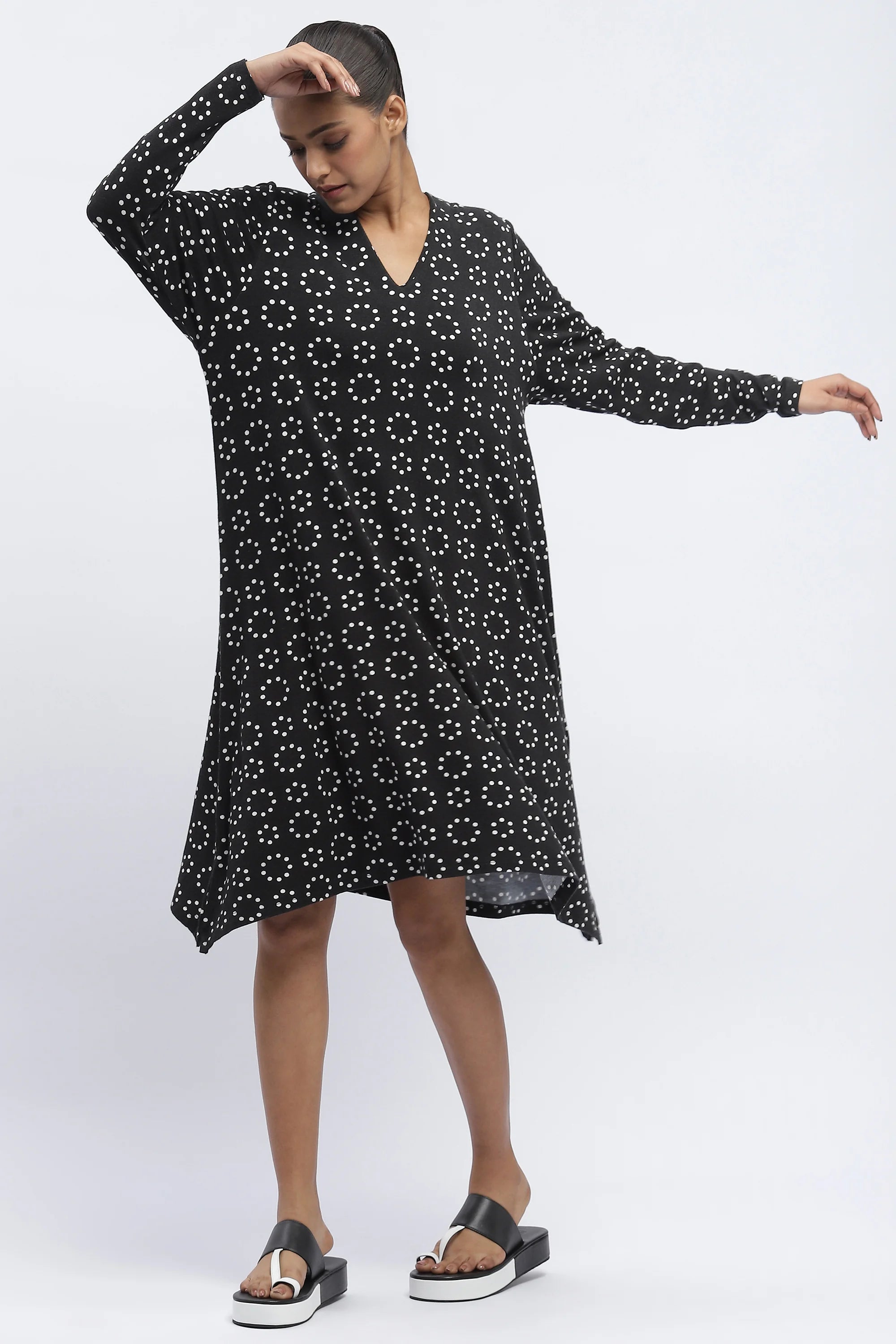 Ring Print Dress