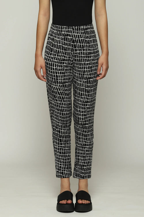 Lattice Print Trouser