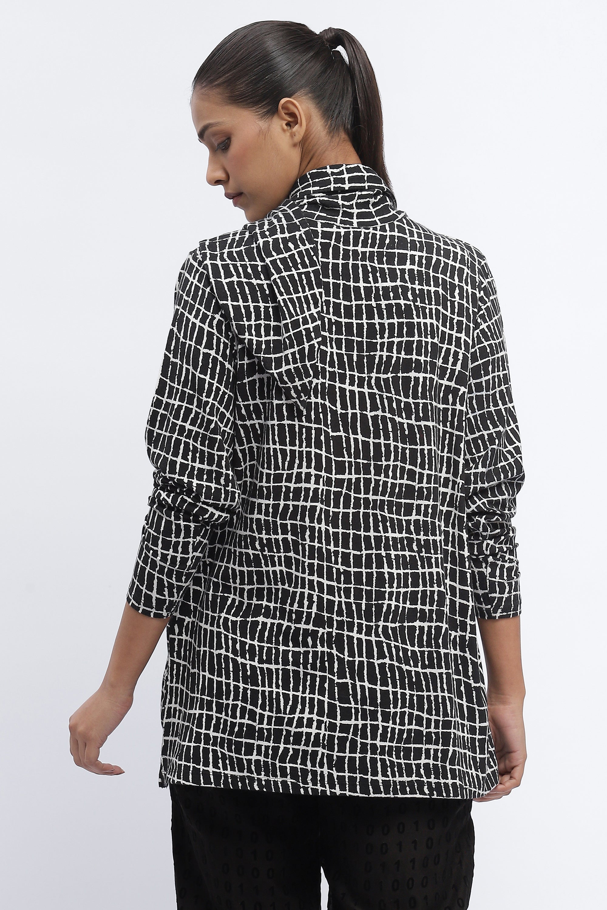 Lattice Print Top