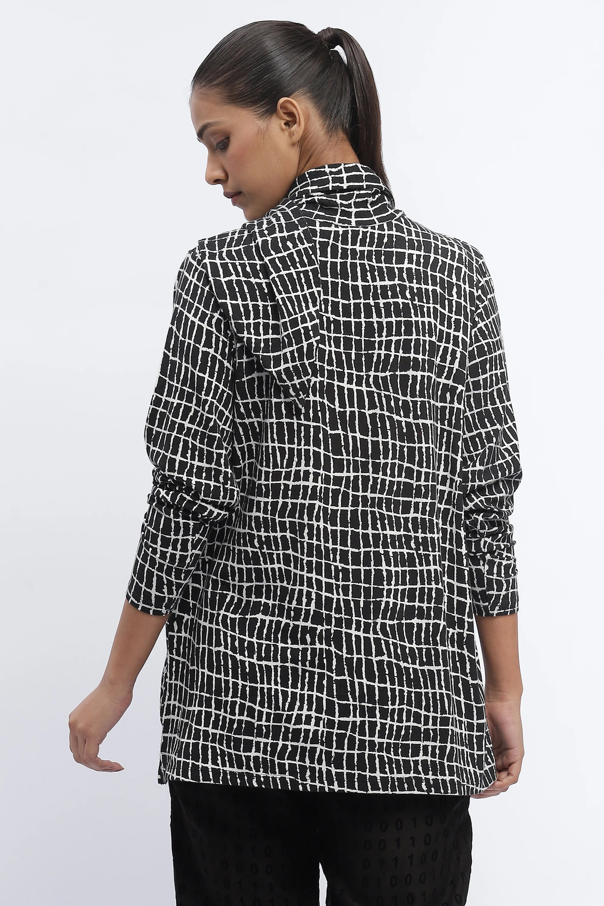 Lattice Print Top