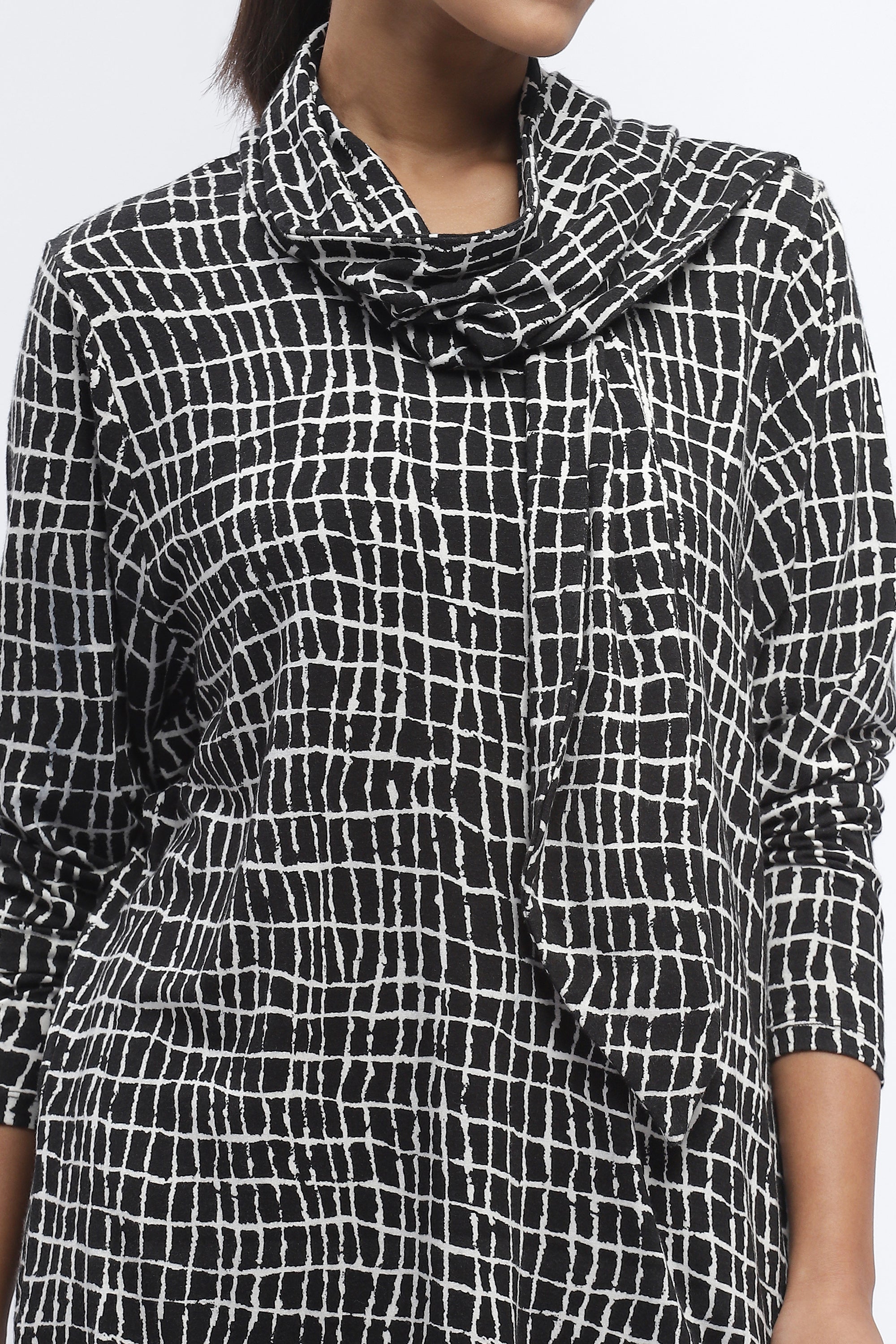 Lattice Print Top