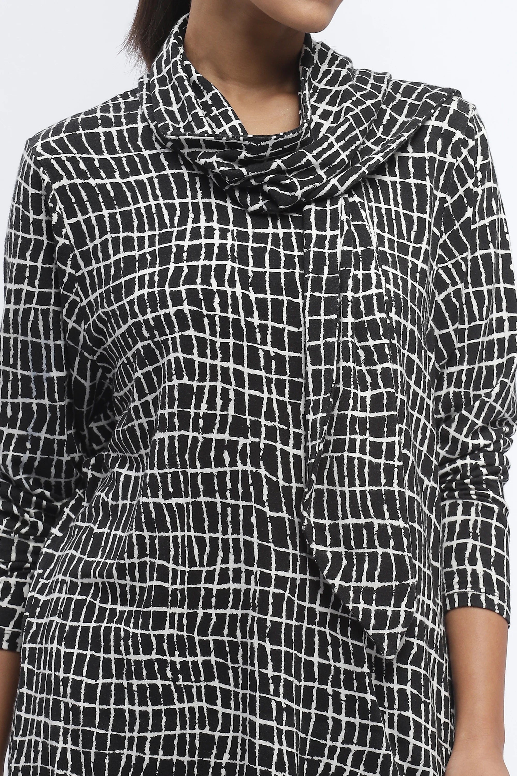 Lattice Print Top