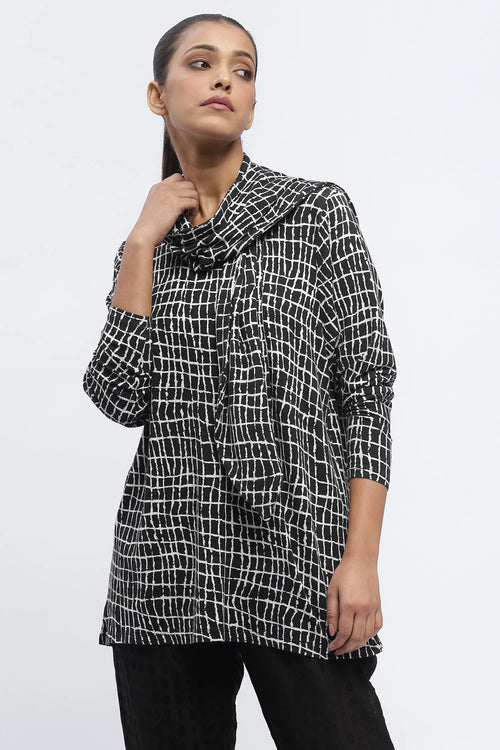 Lattice Print Top