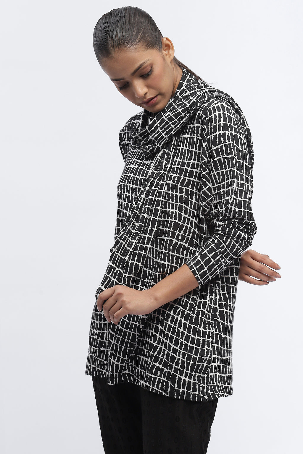 Lattice Print Top