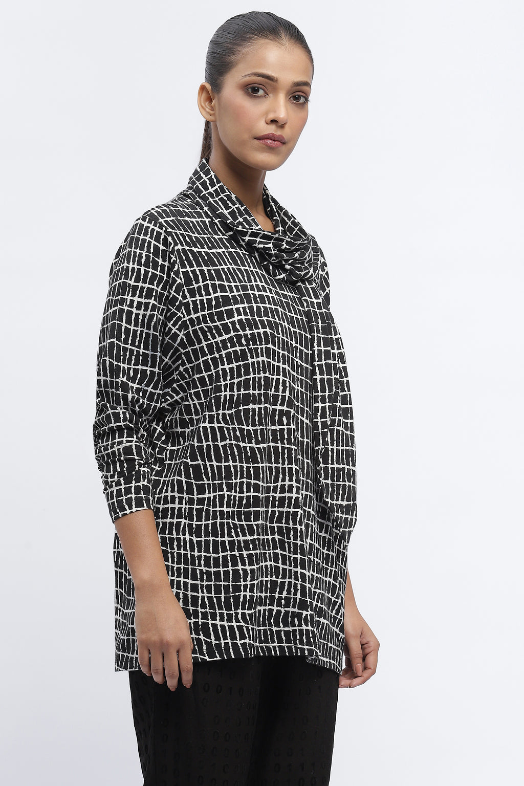 Lattice Print Top