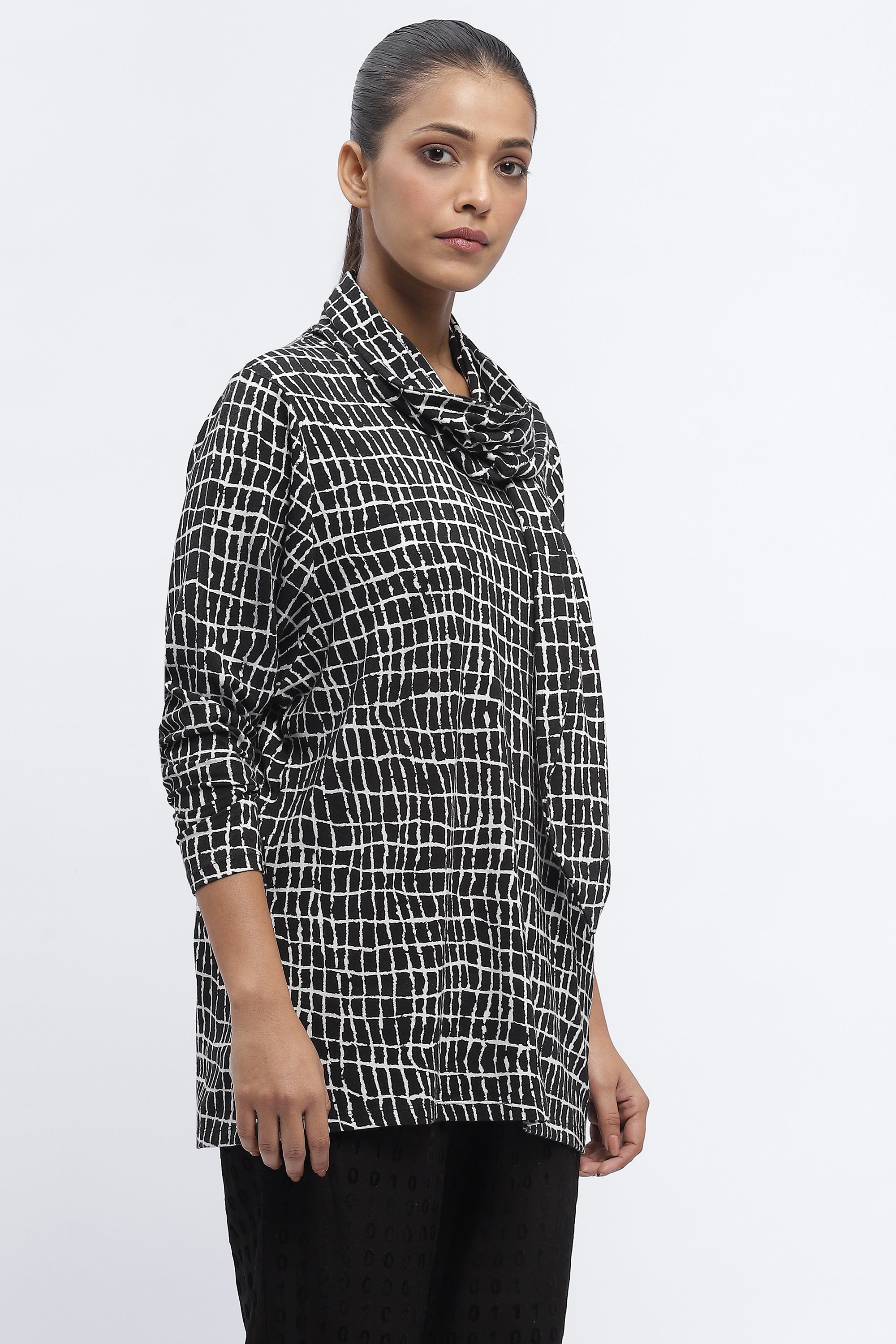 Lattice Print Top