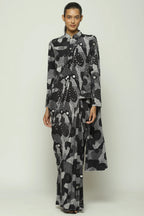 Multi Dots Black Sari